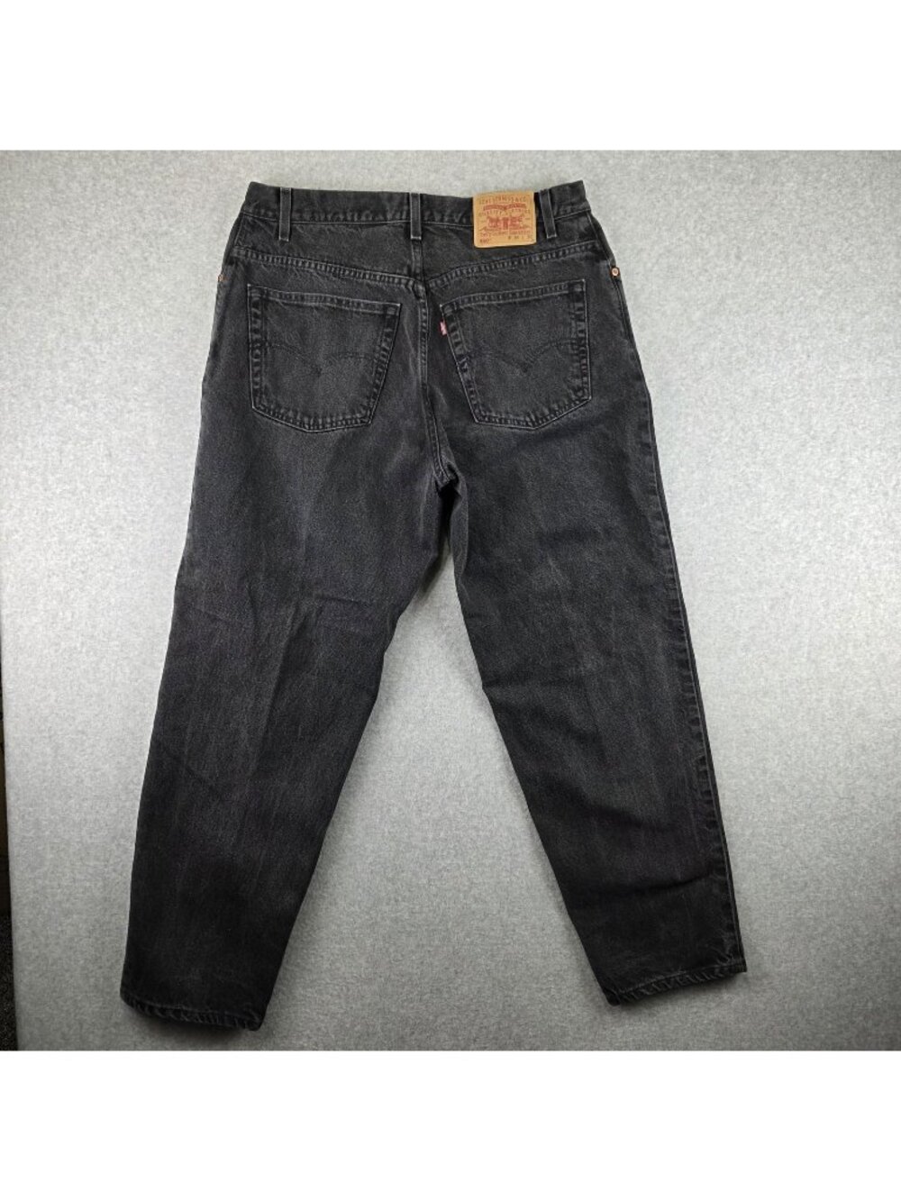 Levi's 560 Jeans Mens 38x30 Black Relaxed Tapered Denim 2002 Made in Mexico